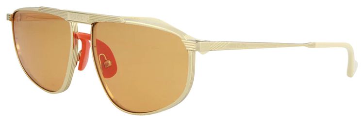 Gucci Aviator Sunglasses Metallic Gold