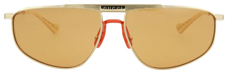 Gucci Aviator Sunglasses Metallic Gold