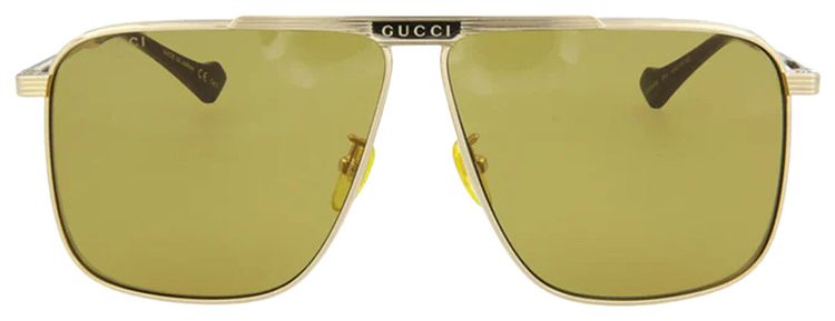 Gucci Aviator Sunglasses Metallic Gold