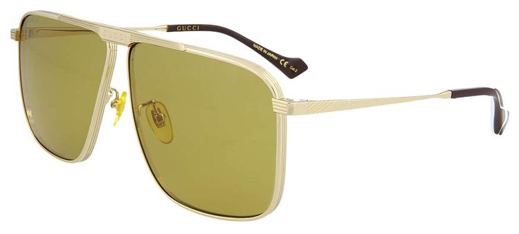 Gucci Aviator Sunglasses Metallic Gold