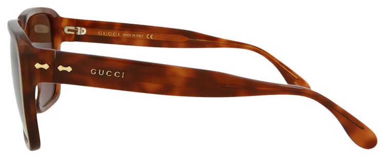 Gucci Square Frame Sunglasses Brown