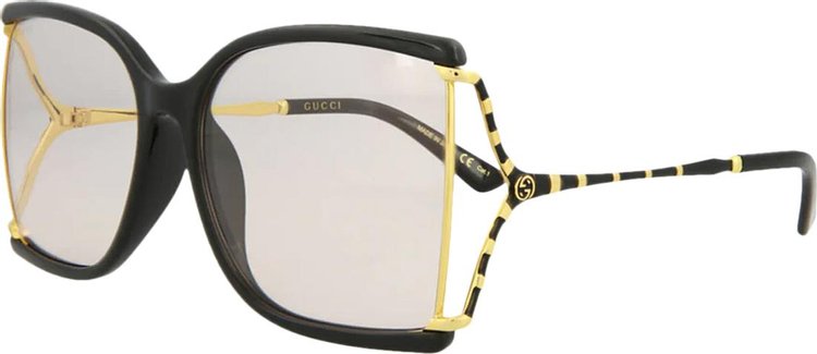 Gucci Square Frame Injection Sunglasses 'Black'