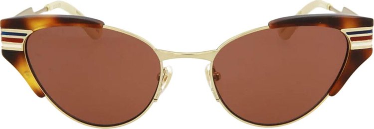 Gucci Cat Eye Frame Sunglasses 'Brown'