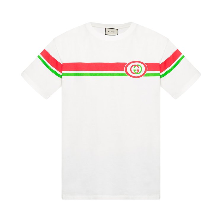 Gucci Logo Crew neck T-Shirt 'White'