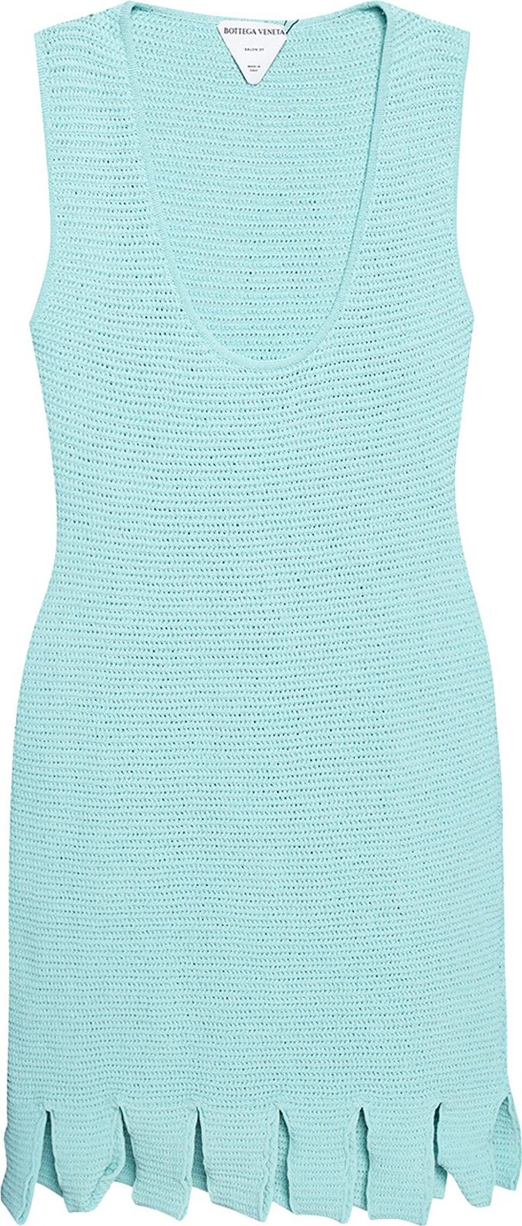 Bottega Veneta Crochet Dress 'Blue'