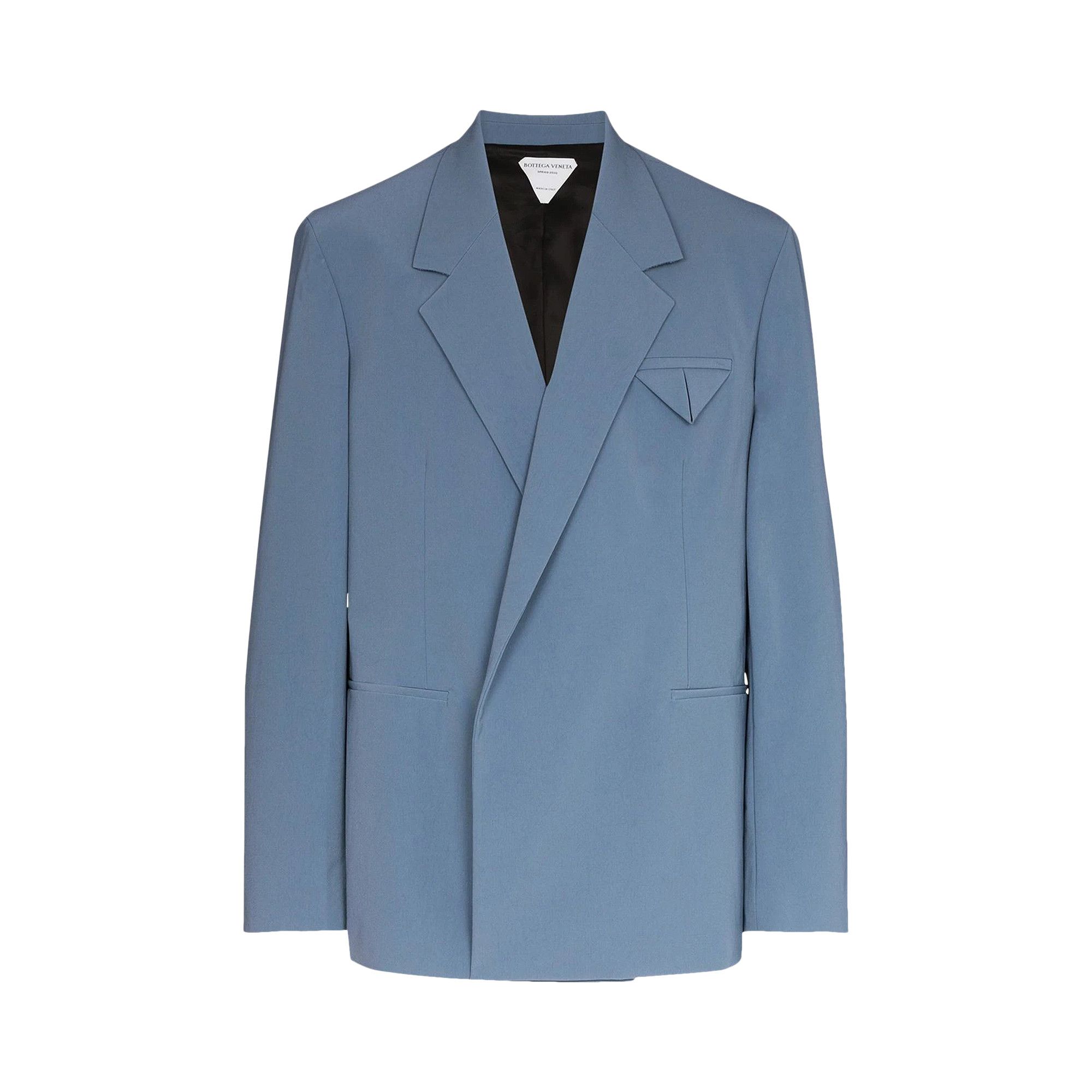 Buy Bottega Veneta Relaxed Double-Breasted Blazer 'Blue