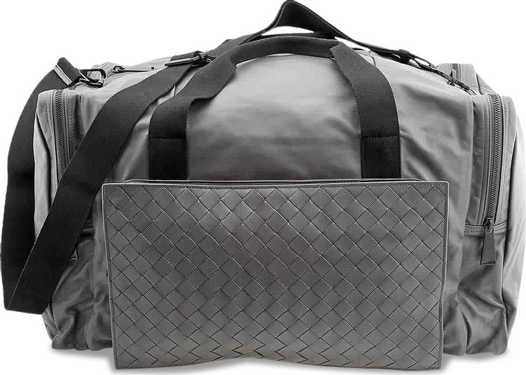 Bottega Veneta Leather Duffel Bag 'Grey'
