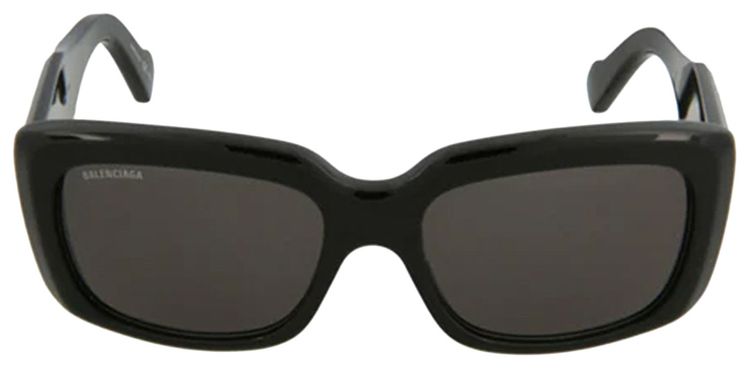 Balenciaga Rectangle Frame Sunglasses Black