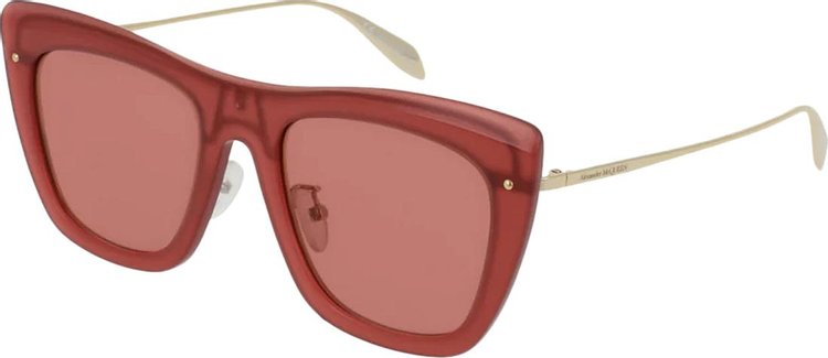 Alexander McQueen Square Frame Sunglasses Orange