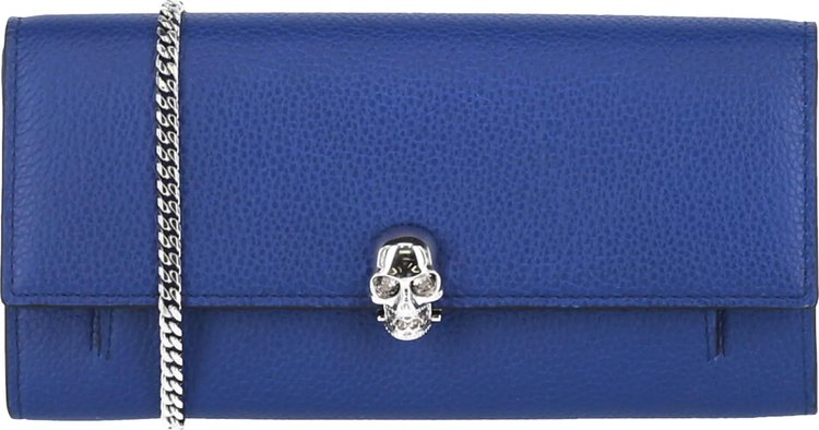 Alexander McQueen Wallet With Chain 'Blue'