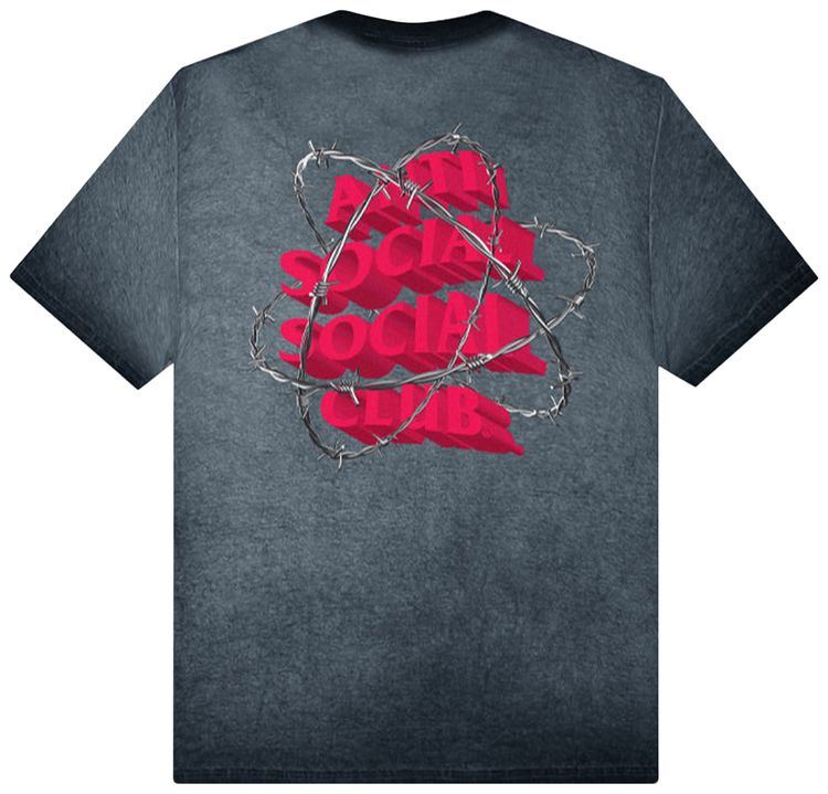 Anti Social Social Club New And Gone Tee Black Mineral Wash