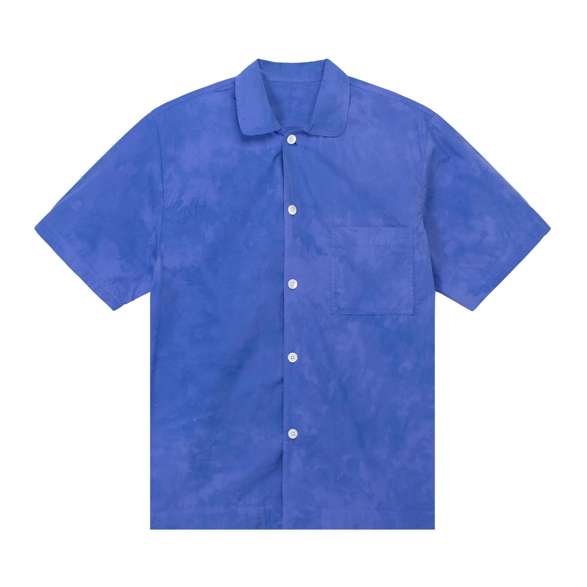 Buy Stussy x Tekla Short-Sleeve Poplin Pajama Shirt 'Ultramarine
