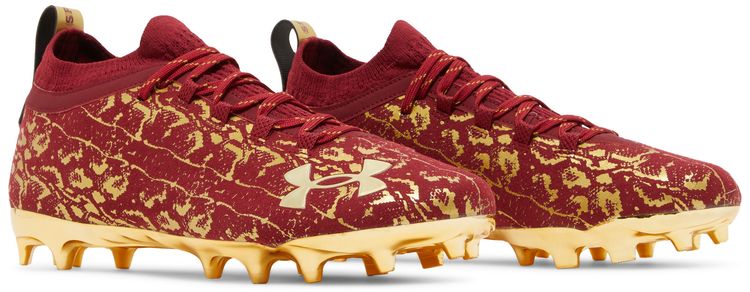 Under Armour Spotlight LUX Suede 20 Dark Red Metallic Gold