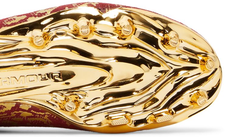 Under Armour Spotlight LUX Suede 20 Dark Red Metallic Gold