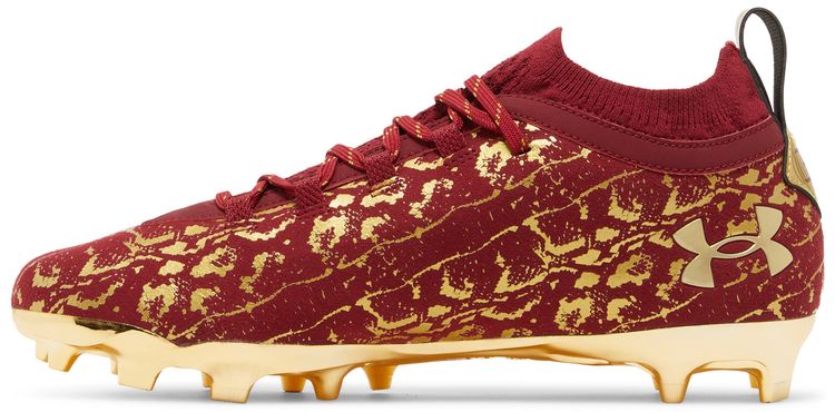 Under Armour Spotlight LUX Suede 20 Dark Red Metallic Gold