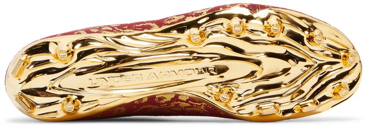 Under Armour Spotlight LUX Suede 20 Dark Red Metallic Gold