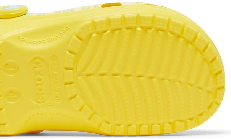 Ron English x Crocs Classic Clog Kids Party Animals   Zebra Lemon