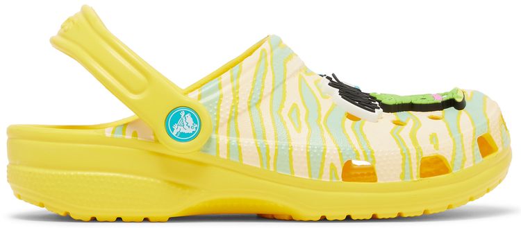 Ron English x Crocs Classic Clog Kids Party Animals   Zebra Lemon