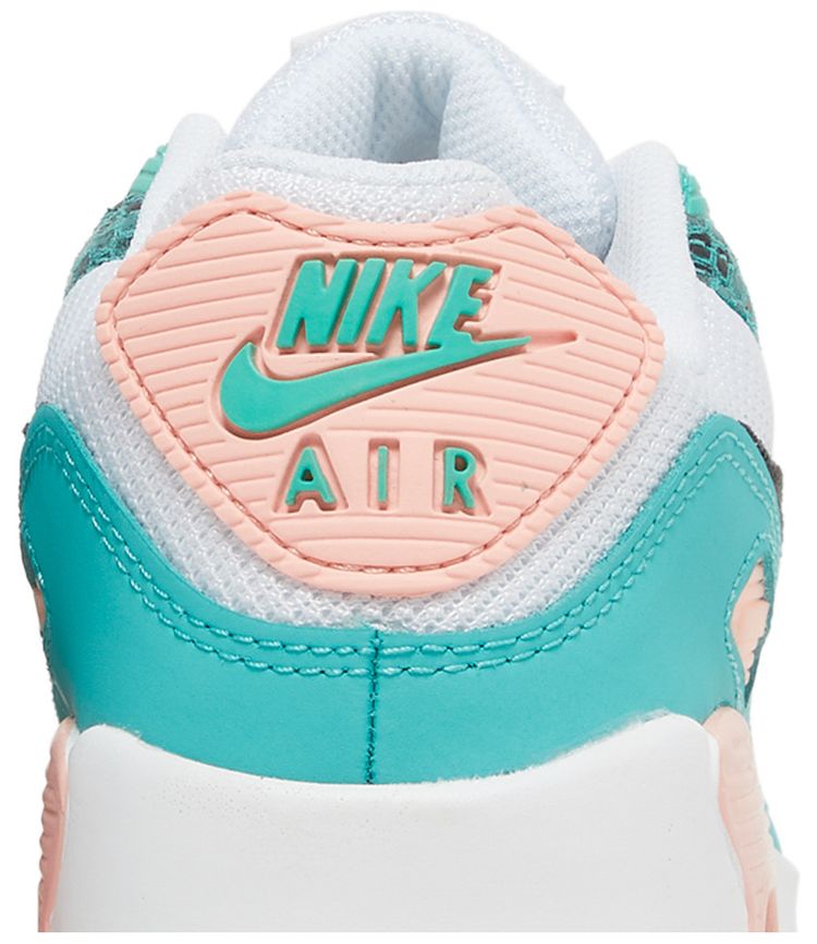 Nike Air Max 90 GS Washed Teal Snakeskin