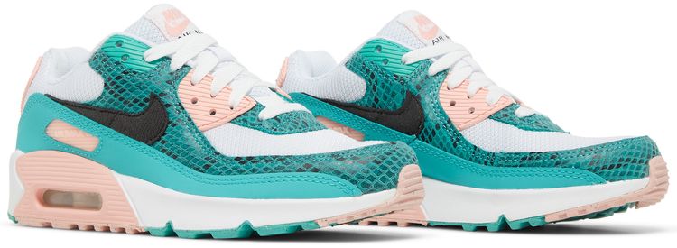 Nike Air Max 90 GS Washed Teal Snakeskin