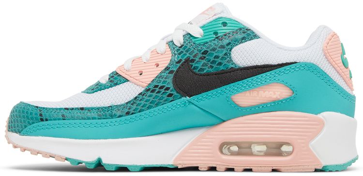 Nike Air Max 90 GS Washed Teal Snakeskin