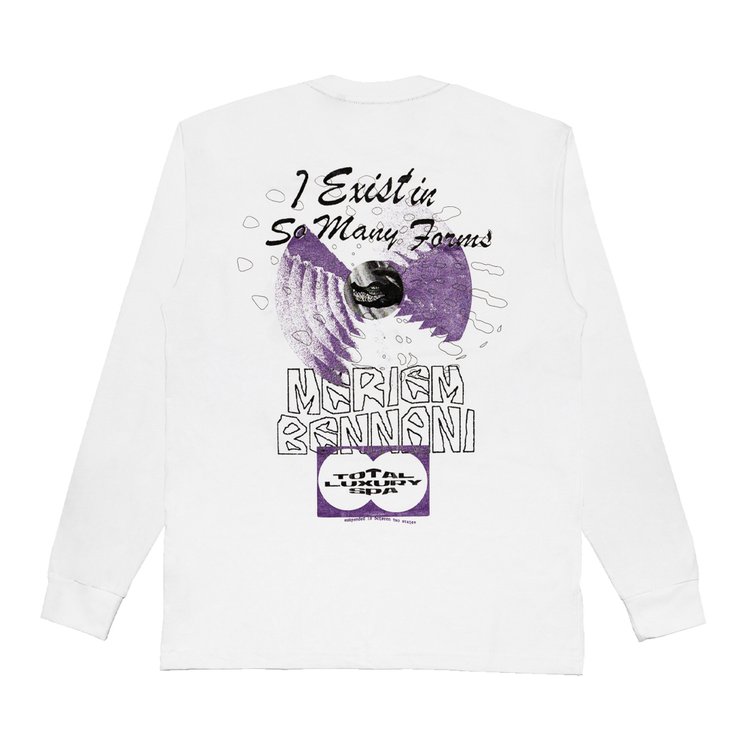 Kaleidoscope x Total Luxury Spa Manifesto Special Edition Long Sleeve T Shirt White