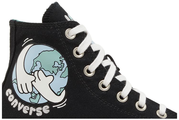 Converse Wmns Chuck Taylor All Star High Lugged Love Your Mother   Black