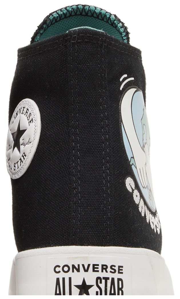 Converse Wmns Chuck Taylor All Star High Lugged Love Your Mother   Black