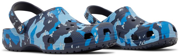 Classic Clog Camo   Navy