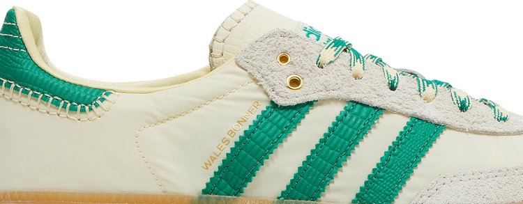 Wales Bonner x Samba Cream White Bold Green