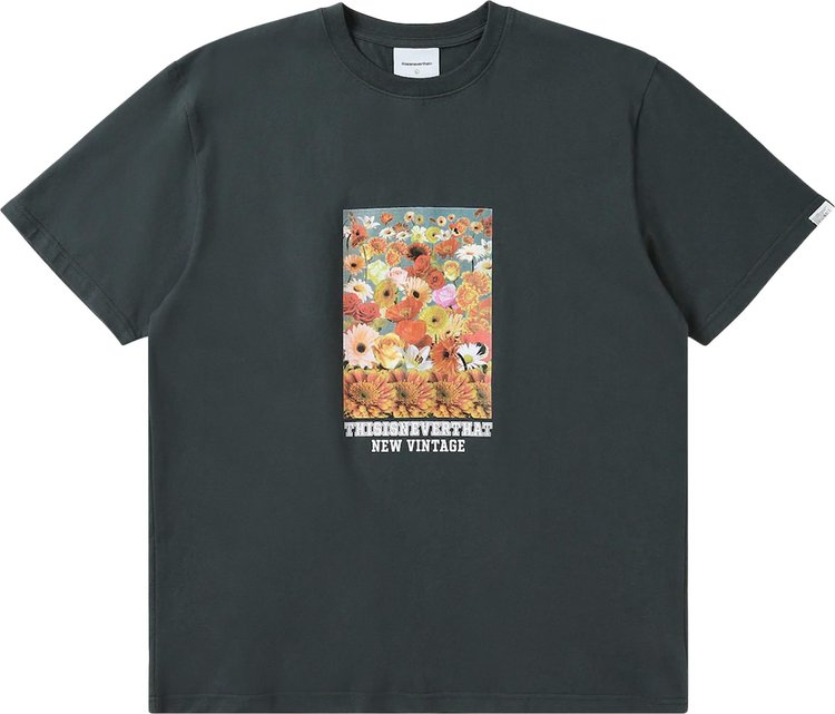 thisisneverthat Flower Collage Tee 'Charcoal'