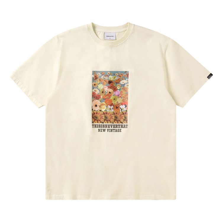 thisisneverthat Flower Collage Tee Ivory