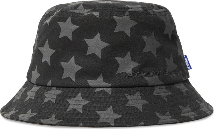 Awake NY Star Printed Bucket Hat 'Charcoal/Black'
