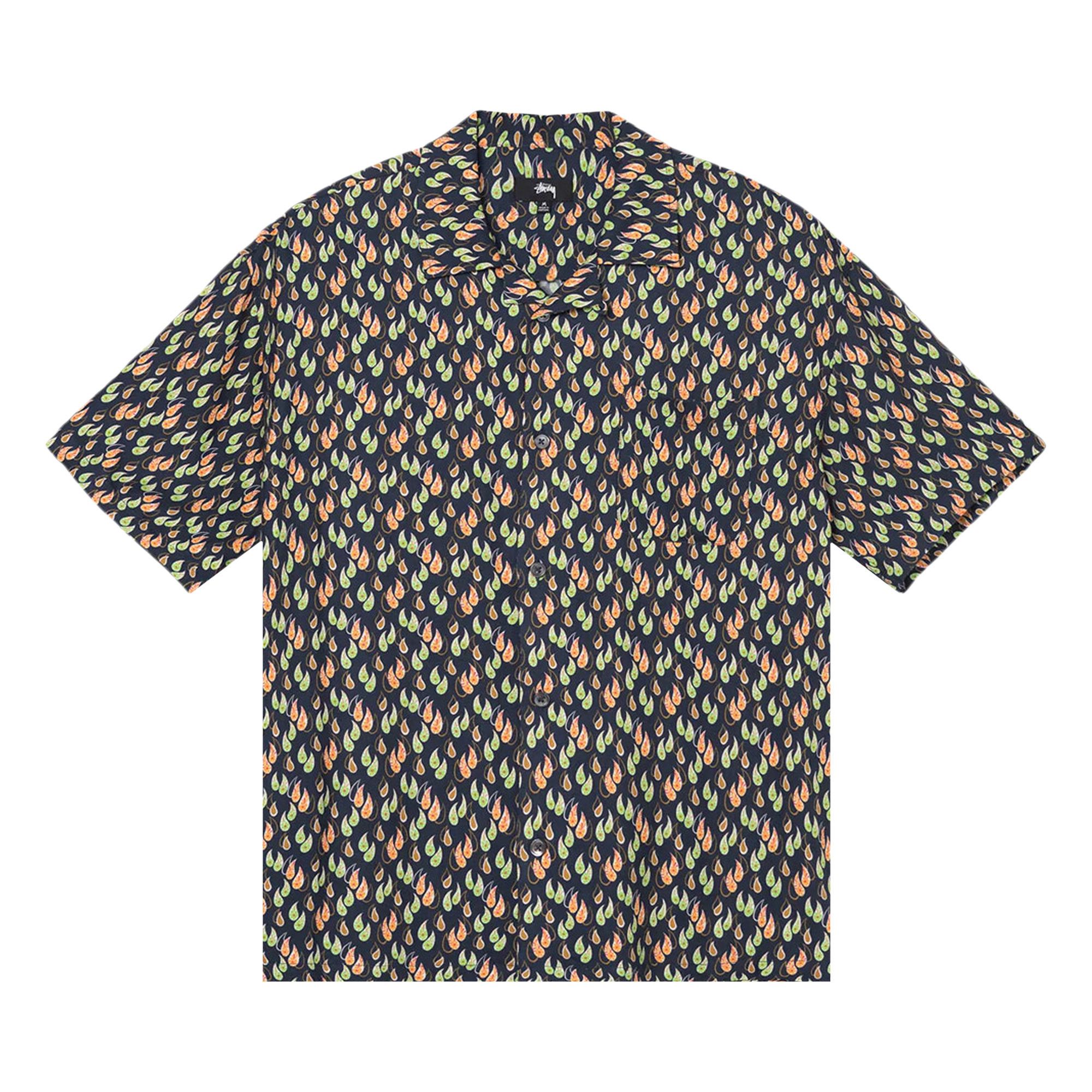 STUSSY / Paisley Tears shirt/半袖シャツ/M/ORN/ペーズリー/1110234 Buy Stussy Paisley Tears Shirt 'Navy' - 1110234 NAVY | GOAT