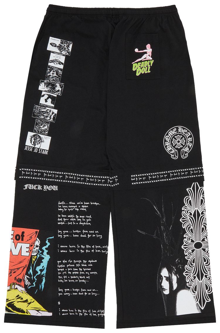 Chrome Hearts x Deadly Doll Sweatpants Black