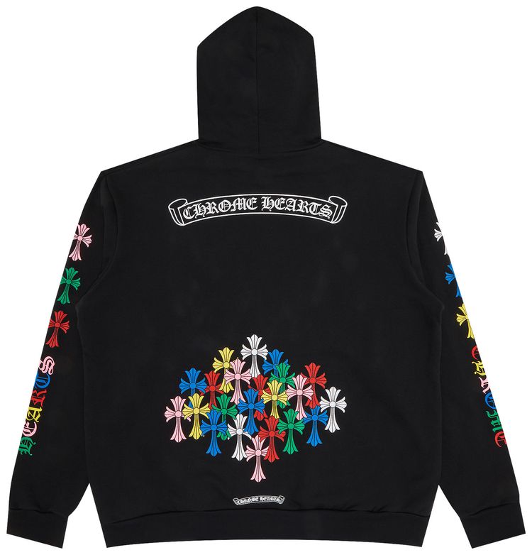 Chrome Hearts Cross Hoodie BlackMulticolor