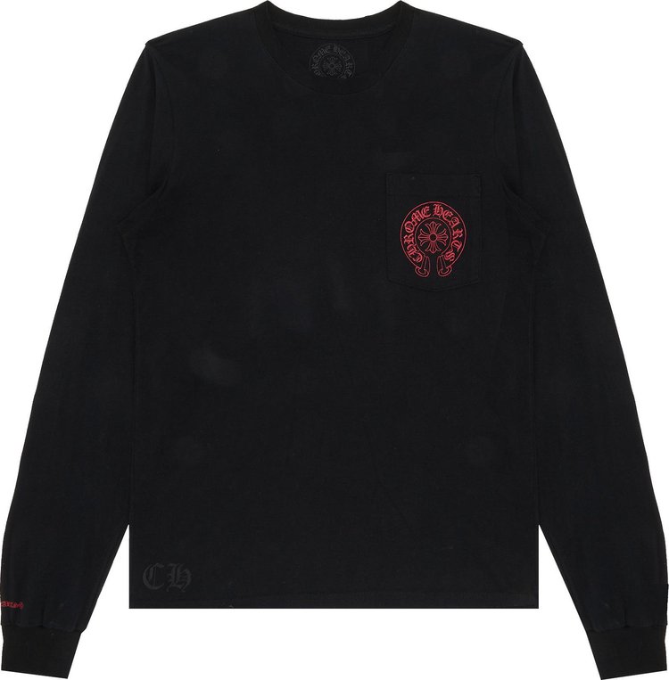 Buy Chrome Hearts Staff Long-Sleeve Tee 'Red' - 1383 100000103SLST RED ...