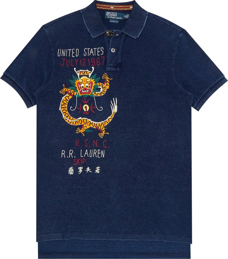 Vintage Polo Ralph Lauren Polo Shirt 'Navy'
