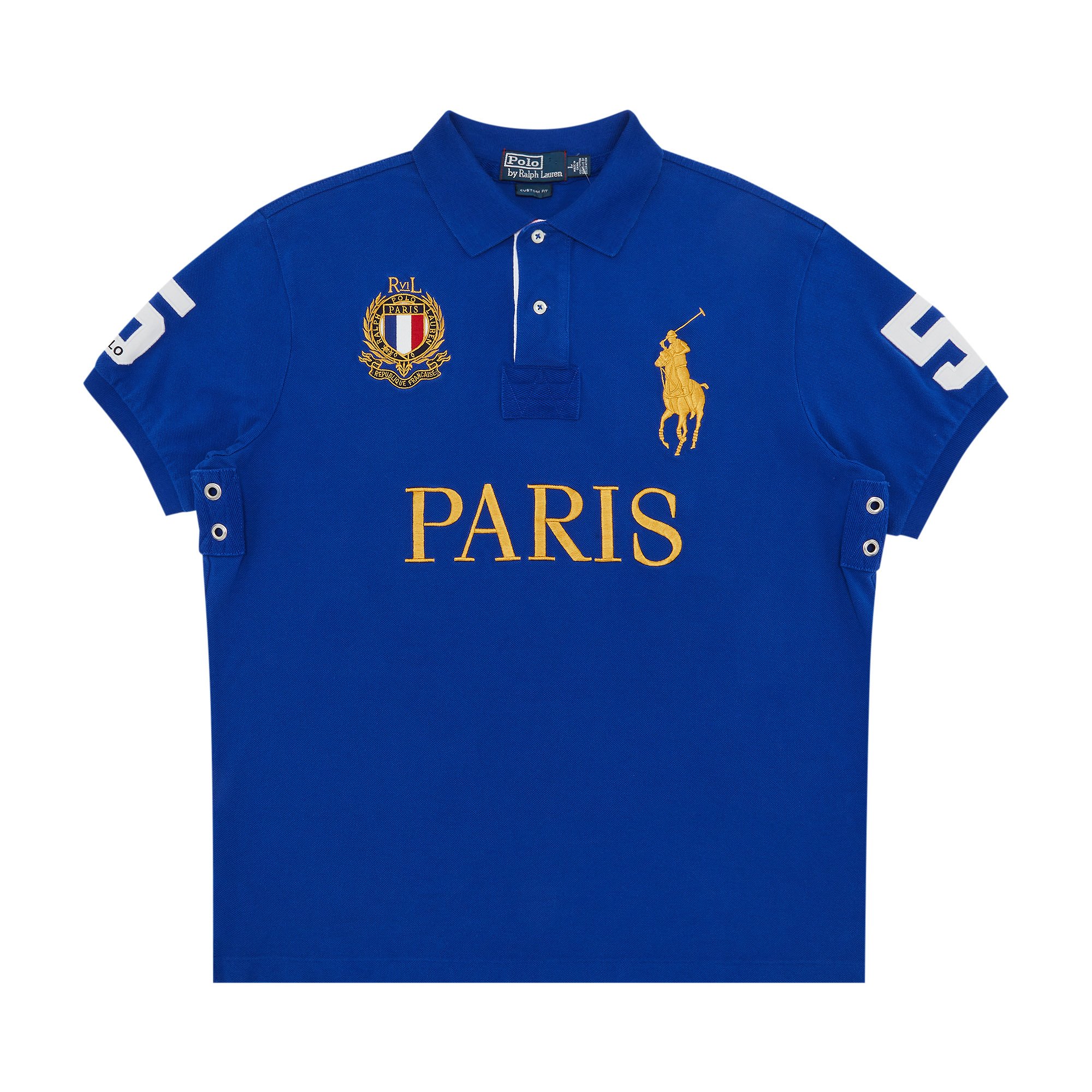 Buy Vintage Polo Ralph Lauren Paris Polo Shirt 'Blue