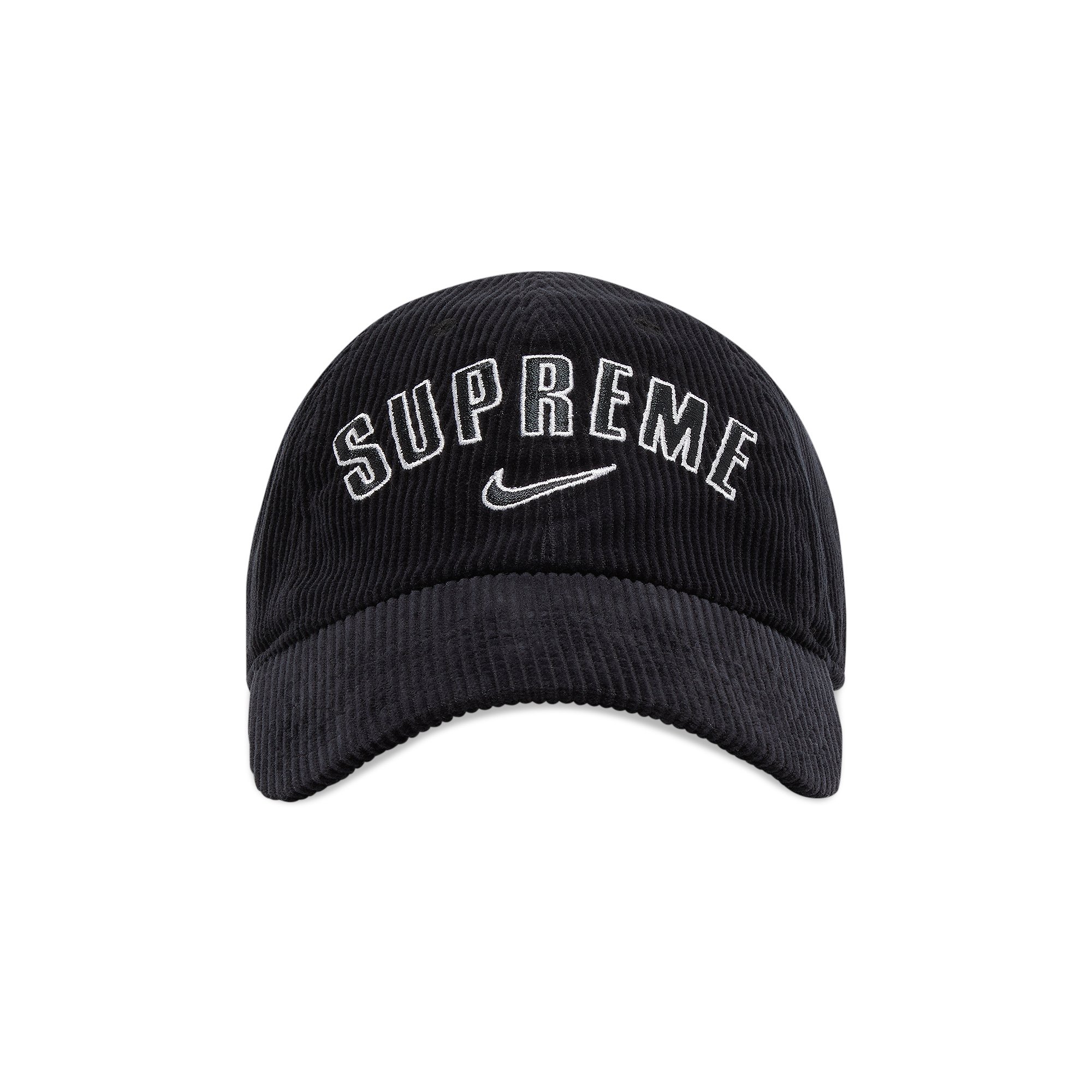 Supreme x Nike Arc Corduroy 6-Panel 'Black' | GOAT