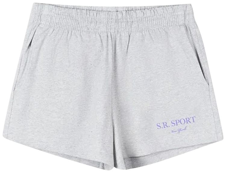Sporty  Rich Wimbledon Disco Short Heather Grey