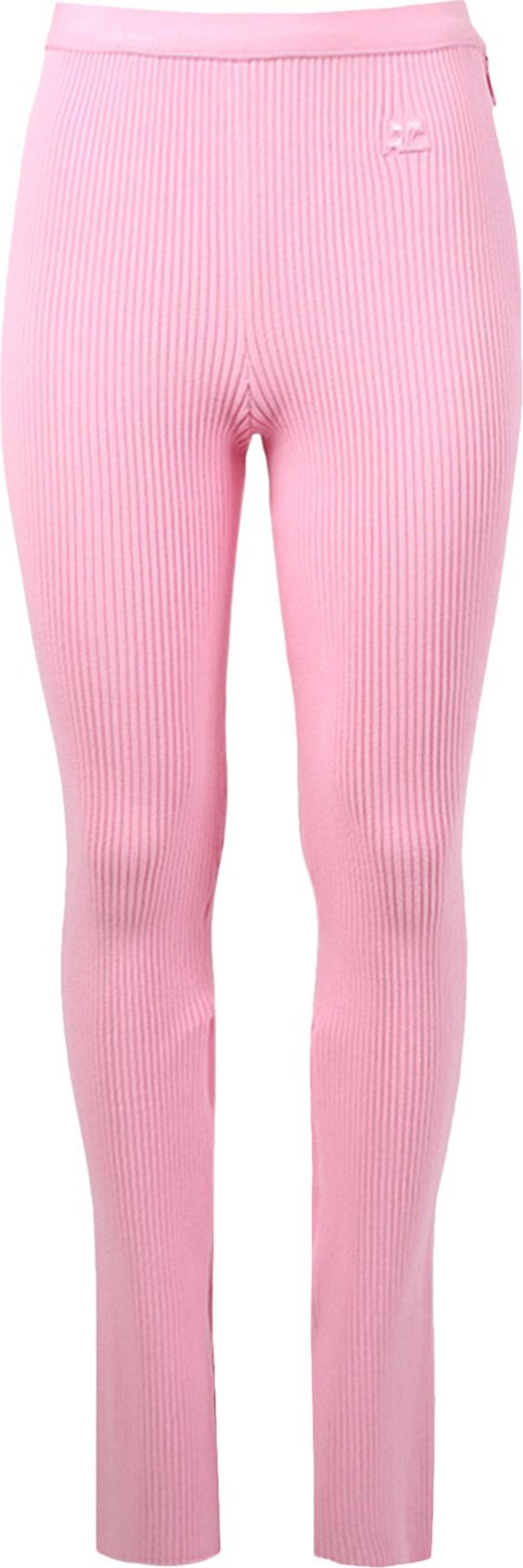Courrèges Rib Knit Trouser 'Pink'