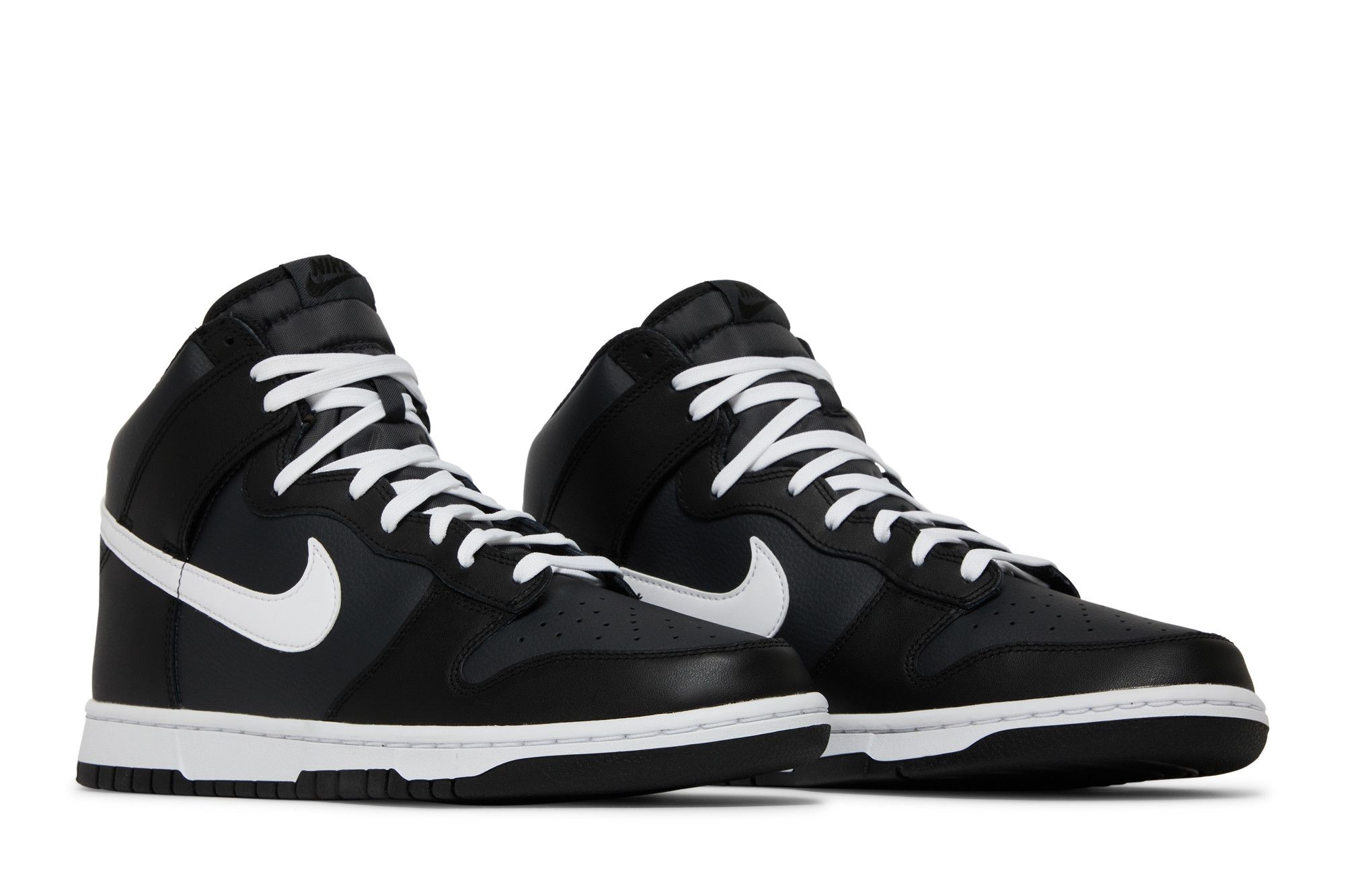 Nike sb dunk high black white top
