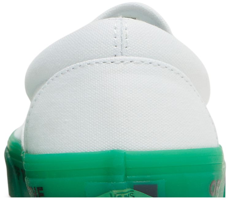 Vans Classic Slip On OTW Foxing   Translucent Green