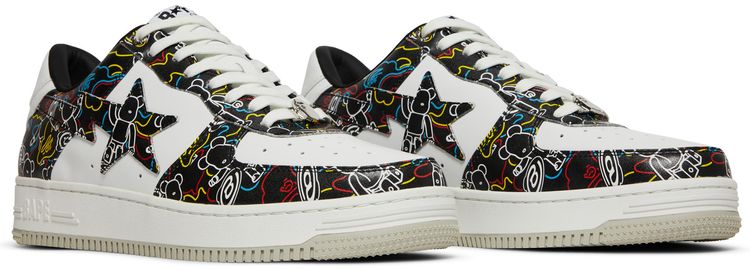 Medicom Toy x Bapesta Low M2 Ber Camo   Black