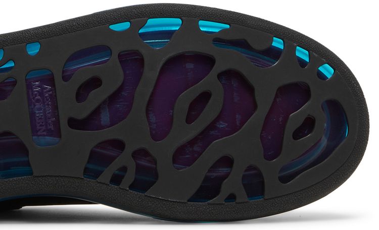 Alexander McQueen Oversized Sneaker Transparent Sole   Black Blue