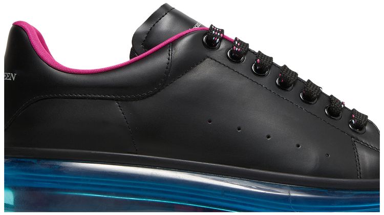 Alexander McQueen Oversized Sneaker Transparent Sole   Black Blue