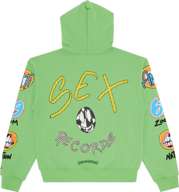 Chrome Hearts x Matty Boy Sex Records Hoodie Green