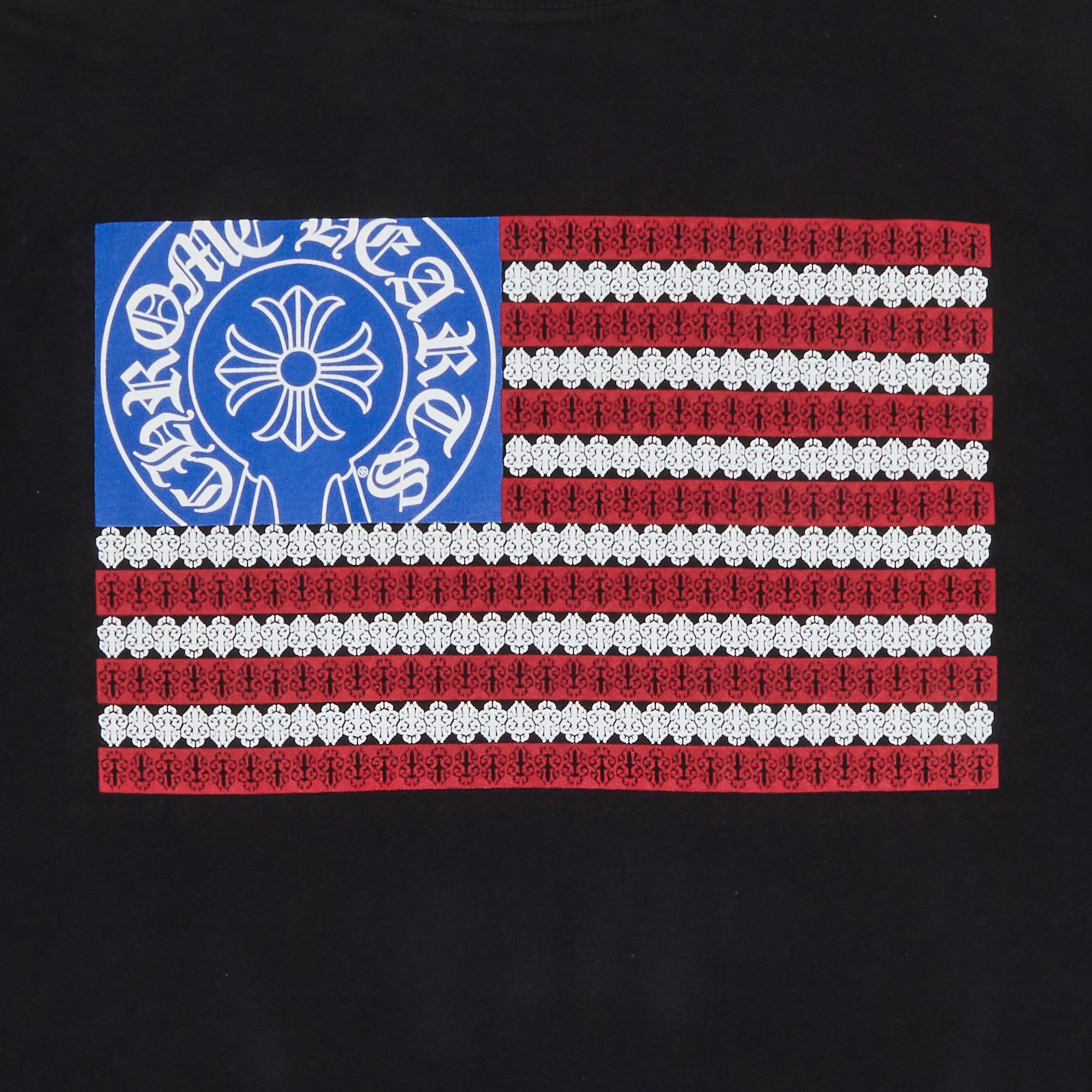 Chrome Hearts USA Flag T-shirt Black Sz XXL – The Gallery Online
