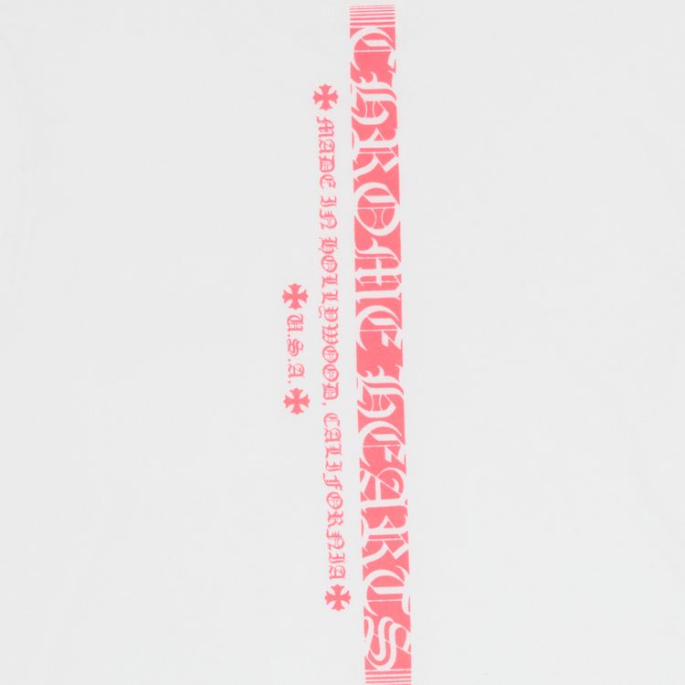 Chrome Hearts Made In Hollywood Long Sleeve Tee WhitePink